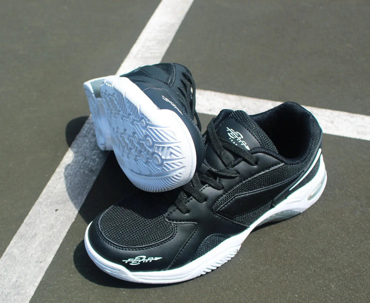 Fear0 NJ Men's High Arch Firm Support All-In-One Black Walking Shoes