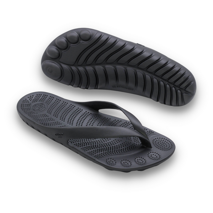 NIGHT PLATINUM FLIP FLOPS & DRYBAG BY GUDO