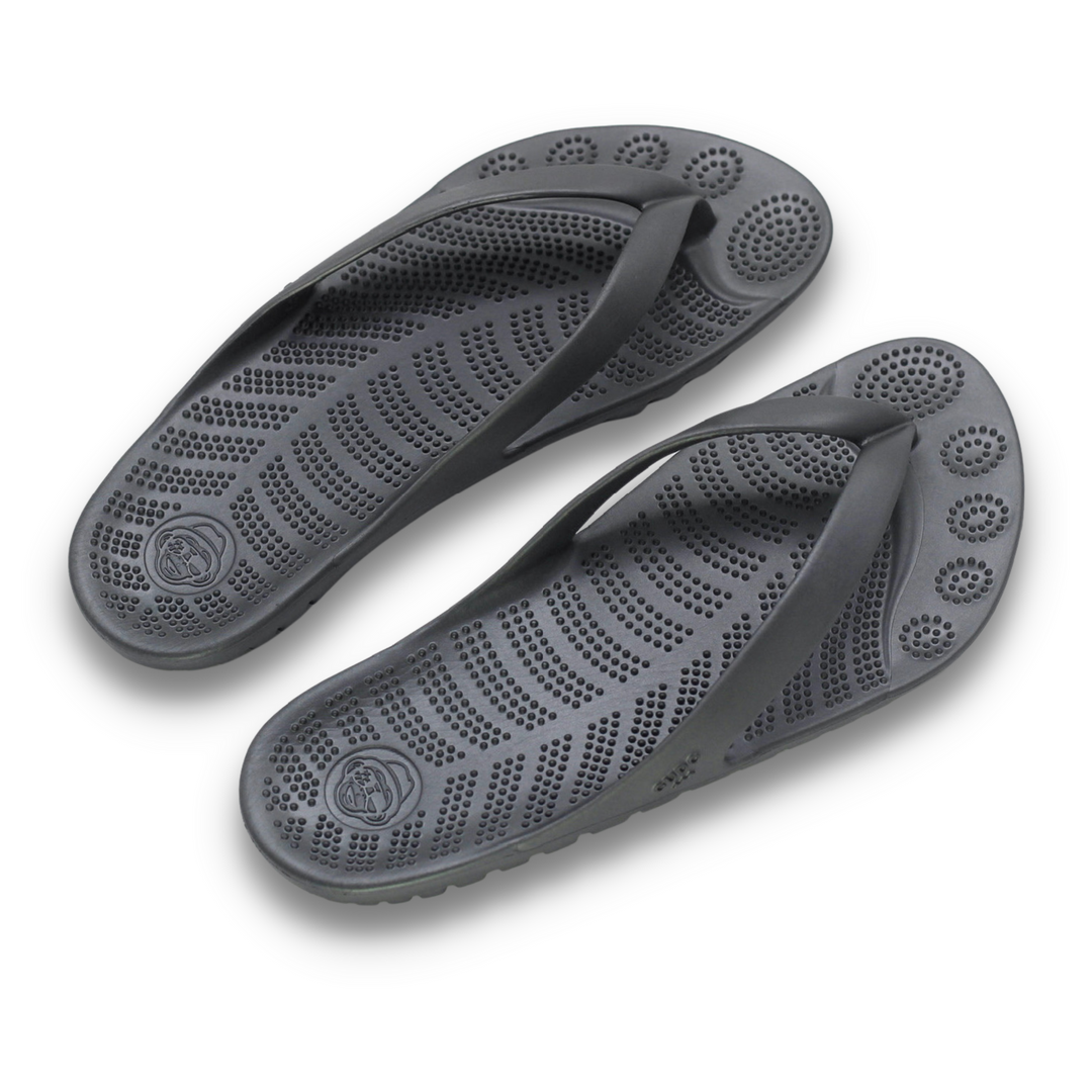 NIGHT PLATINUM FLIP FLOPS & DRYBAG BY GUDO