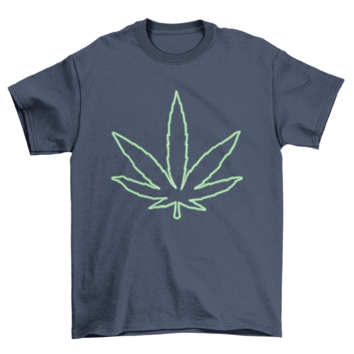 Cannabis marihuana leaf t-shirt design