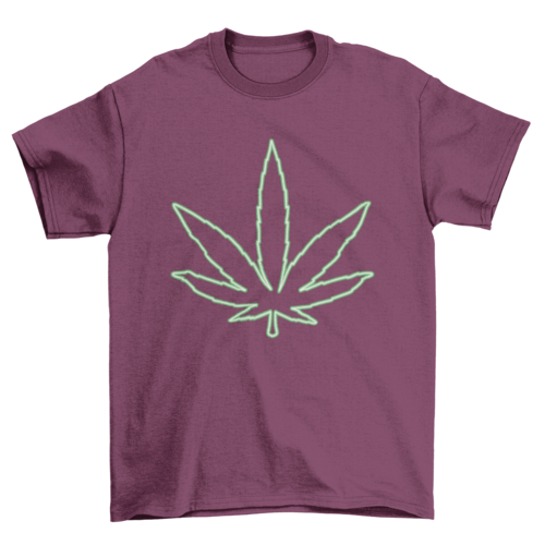 Cannabis marihuana leaf t-shirt design