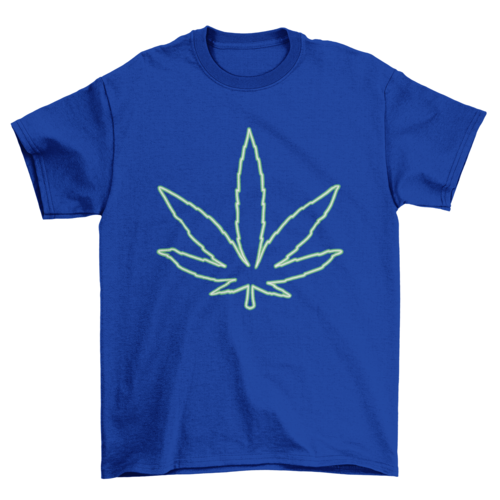 Cannabis marihuana leaf t-shirt design