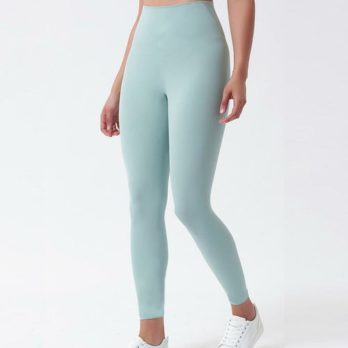 Fitness Athletic Solid Yoga Pants Women Girls High Waist Running Yoga