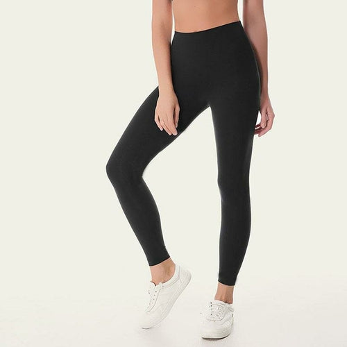 Fitness Athletic Solid Yoga Pants Women Girls High Waist Running Yoga
